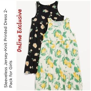 🥳FINAL PRICE👍NWT‼️Old Navy Pair of Short-Sleeve Jersey-Knit Swing Dresses